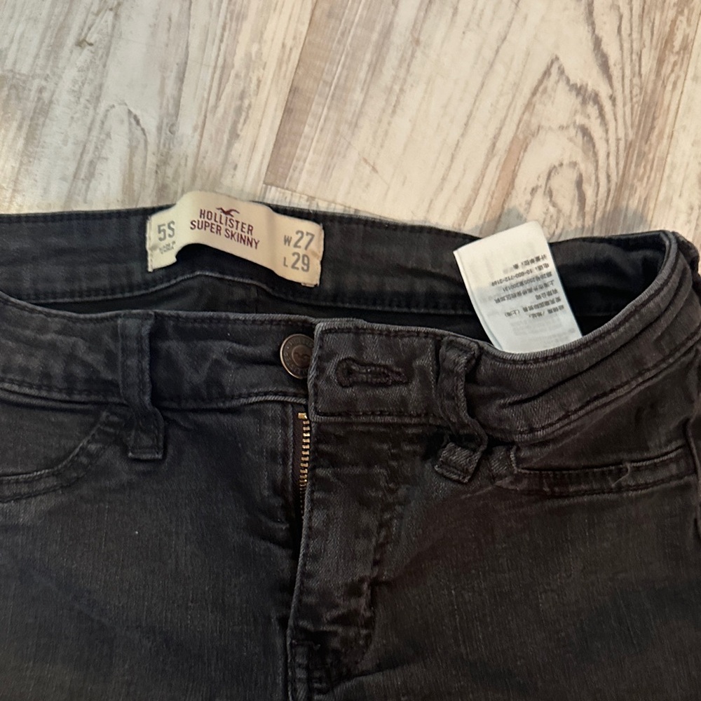 Hollister Women's Dark Gray Skinny Jeans